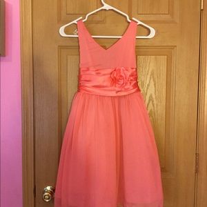 My Best Kid Coral Flower Girl Dress